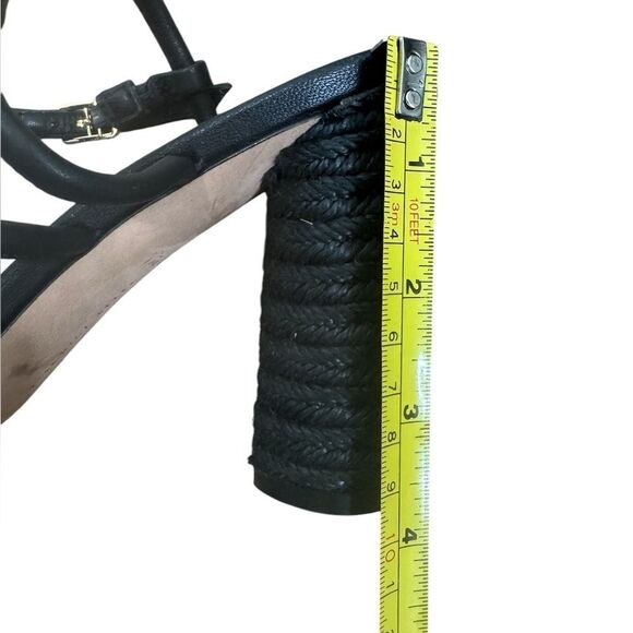 Veronica Beard Bala Jute-Heel Sandal in black - Picture 4 of 8